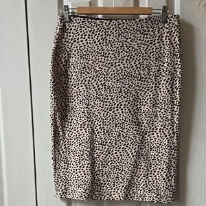 Ann Taylor Leopard Print Pencil Skirt